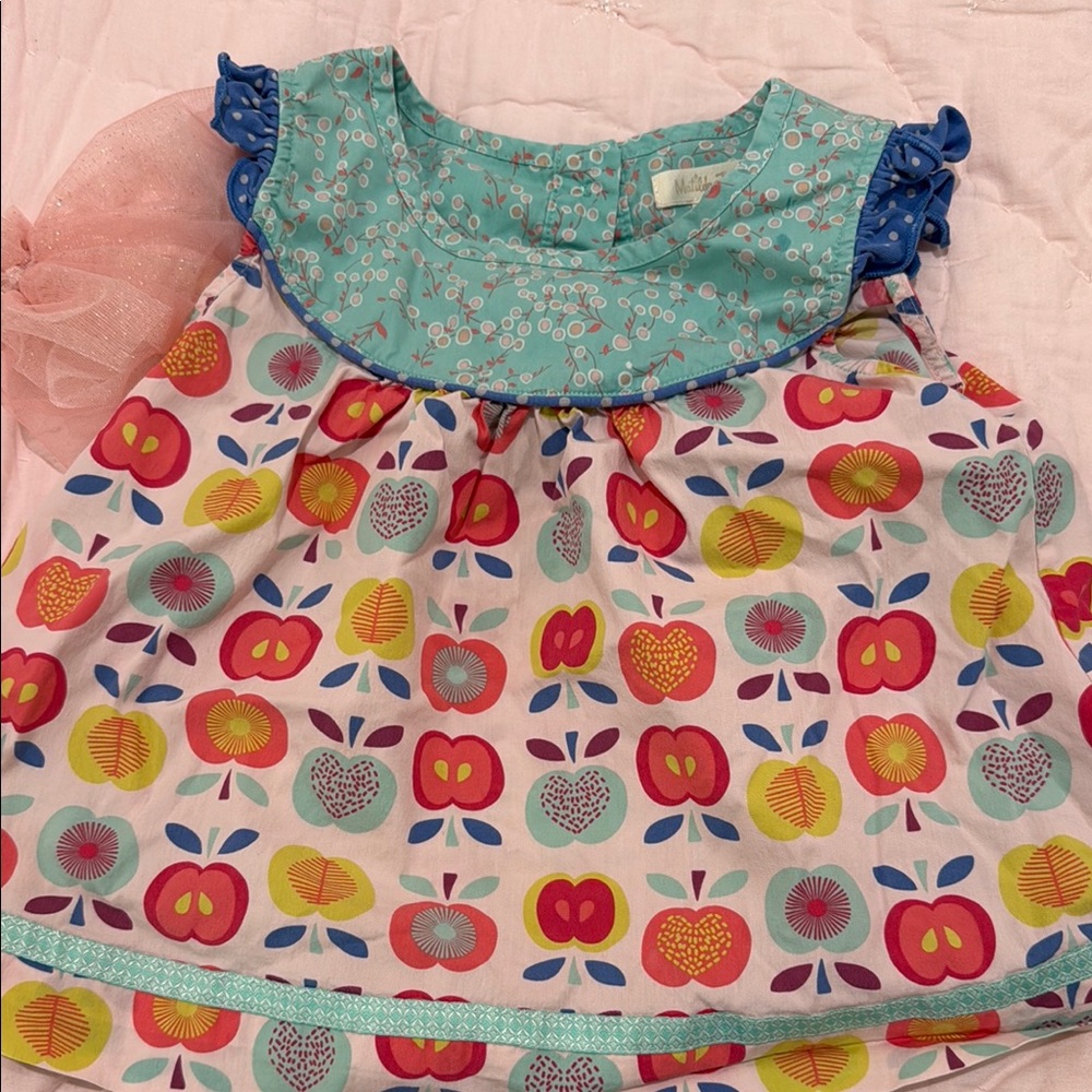 Back to School Apple Matilda Jane Top